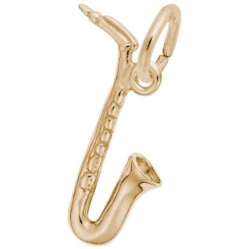10K Gold Saxophone Accent Charm by Rembrandt Charms 10K Gold Saxophone Accent Charm by Rembrandt Charms