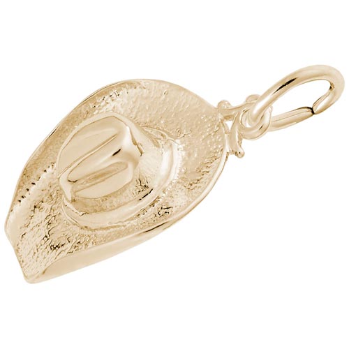 14K Gold Cowboy Hat Charm by Rembrandt Charms 14K Gold Cowboy Hat Charm by Rembrandt Charms