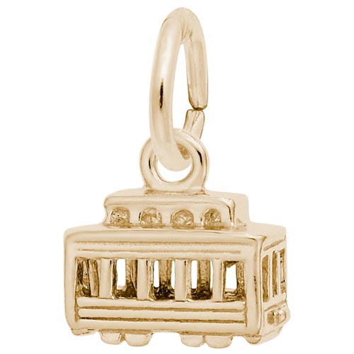 10K Gold Cable Car Accent Charm by Rembrandt Charms 10K Gold Cable Car Accent Charm by Rembrandt Charms