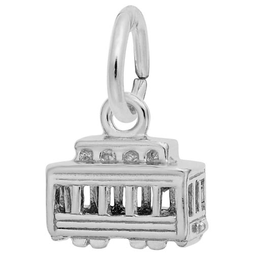 Sterling Silver Cable Car Accent Charm by Rembrandt Charms Sterling Silver Cable Car Accent Charm by Rembrandt Charms