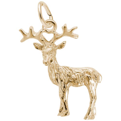14K Gold Reindeer Charm by Rembrandt Charms 14K Gold Reindeer Charm by Rembrandt Charms