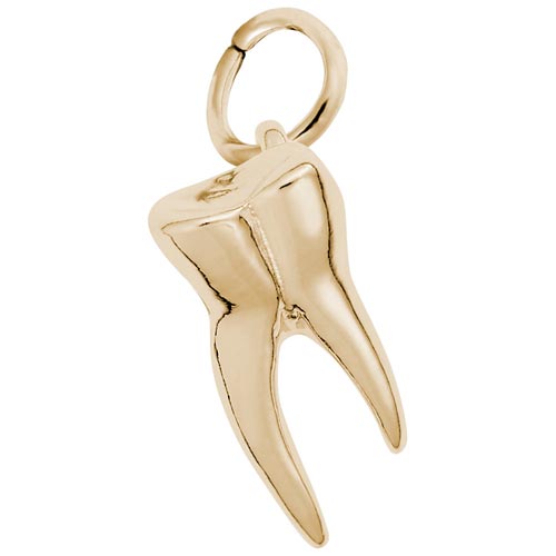 10k Gold Tooth Charm by Rembrandt Charms 10k Gold Tooth Charm by Rembrandt Charms