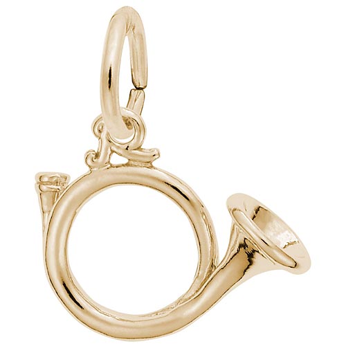 14K Gold Hunting Horn Charm by Rembrandt Charms 14K Gold Hunting Horn Charm by Rembrandt Charms