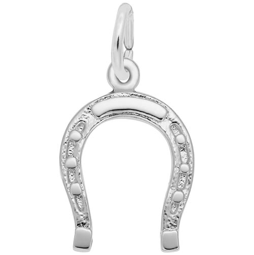 14K White Gold Horseshoe Charm by Rembrandt Charms 14K White Gold Horseshoe Charm by Rembrandt Charms