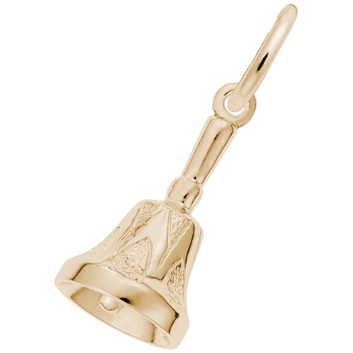 14K Gold Hand Bell Charm by Rembrandt Charms 14K Gold Hand Bell Charm by Rembrandt Charms