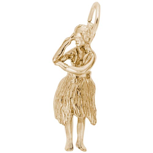 14K Gold Hawaiian Dancer Charm by Rembrandt Charms 14K Gold Hawaiian Dancer Charm by Rembrandt Charms