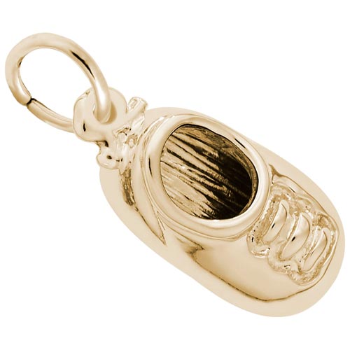 14K Gold Baby Shoe Charm by Rembrandt Charms 14K Gold Baby Shoe Charm by Rembrandt Charms