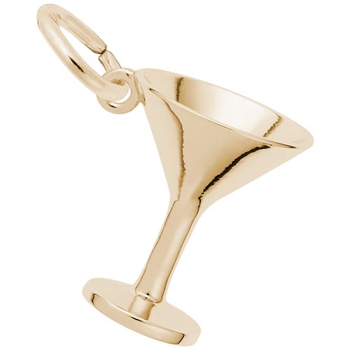 14K Gold Martini Glass Charm by Rembrandt Charms 14K Gold Martini Glass Charm by Rembrandt Charms