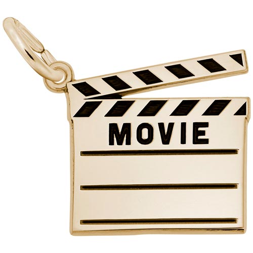 14k Gold Movie Clap Board Charm by Rembrandt Charms 14k Gold Movie Clap Board Charm by Rembrandt Charms
