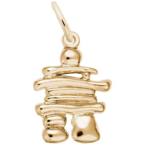 14K Gold Inukshuk Charm by Rembrandt Charms 14K Gold Inukshuk Charm by Rembrandt Charms