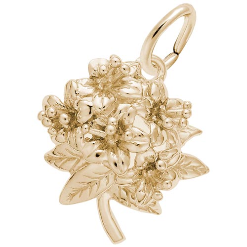 14K Gold Azalea Flower Charm by Rembrandt Charms 14K Gold Azalea Flower Charm by Rembrandt Charms