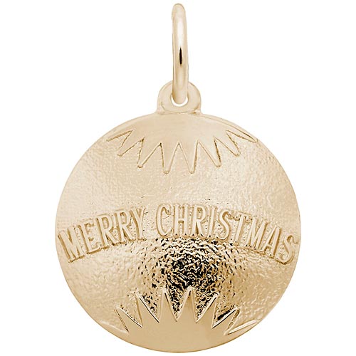 14K Gold Christmas Ornament Charm by Rembrandt Charms 14K Gold Christmas Ornament Charm by Rembrandt Charms
